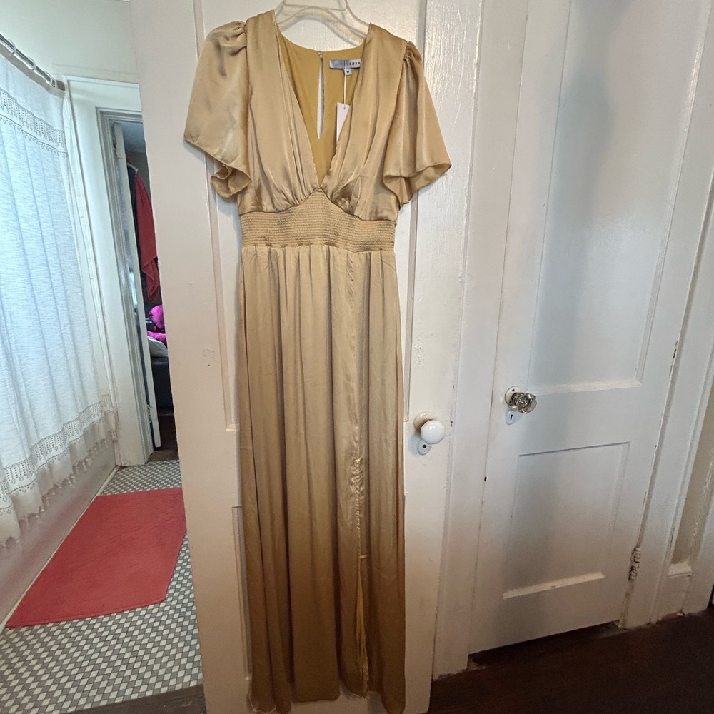 Light Mustard/Gold Bridesmaids Dress